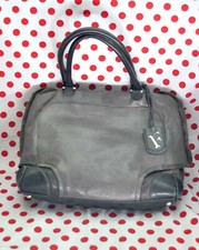 FURLA Sac à main en cuir gris