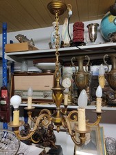 Ancien Lustre 5 Branches En