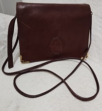 CARTIER Vintage Bordeaux Leather Bag/Pouch 