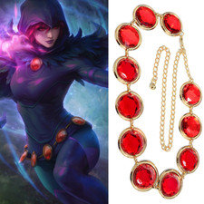 Teen Titans Belt The Raven Cosplay Red Waist Chain Belts Halloween Costume Prop