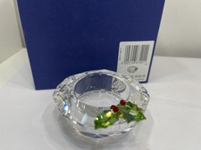 Figurine Swarovski 867401 bougie chauffe-plat houx 7,4 cm. Emballage...
