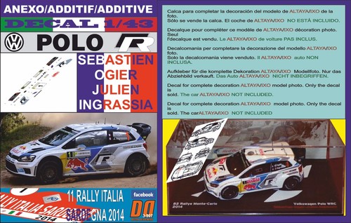Anexo decal volkswagen - decal, 1/43