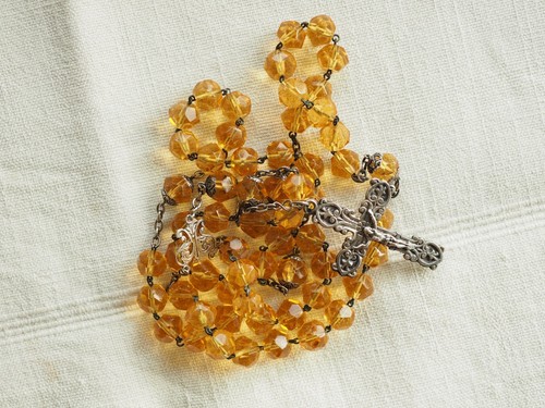 Grand chapelet ancien argent - grand,