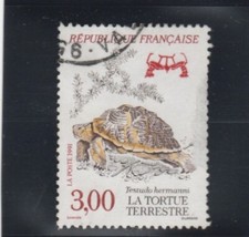 L5080 FRANCE Timbre Y&T N° 2722 de 1991 " Tortue Terrestre " Oblitéré