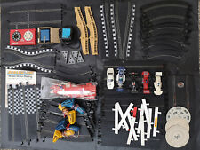 Scalextrix circuit slot car 5 voitures rails transfo compteur manettes drapeaux