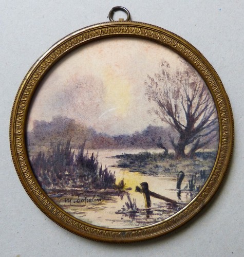 Peinture miniature aquarelle - peinture,