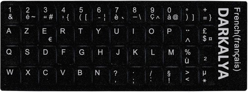 Autocollants clavier azerty - autocollants,