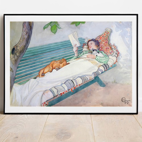Art imprimé larsson fille - art,