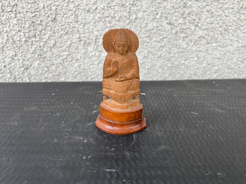 Bouddha ancien bois - , sculpté