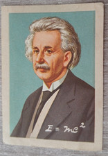 CHOCOLATE JACQUES 1960' Card - ALBERT EINSTEIN Instructive Chromes (1) Physicist