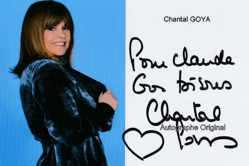 Chantal goya autographe - goya,
