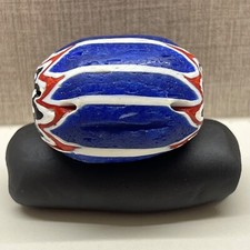Venetian Seven Layer Chevron Italian Drawn Cane Glass Antique Bead African Trade