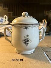 Antique Chinese Export Porcelain Sugar Bowl Sucrier & Lid 18th c.