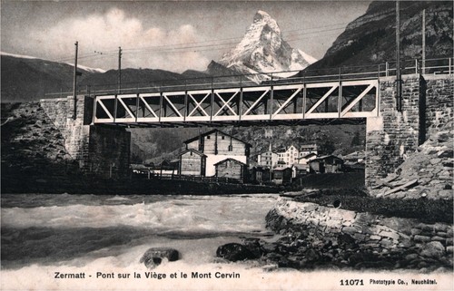 Cpa zermatt pont - zermatt,