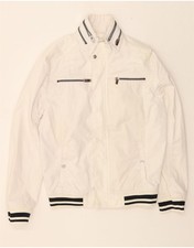 CELIO Mens Bomber Jacket UK 36 Small White CT02