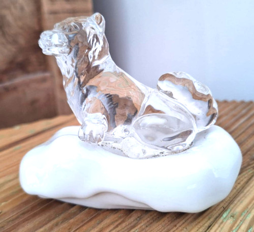 Superbe figurine chien - , en
