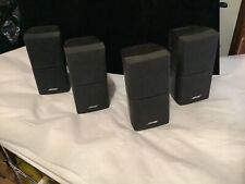 SET OF (4) AUTHENTIC BOSE BLACK JEWLS DOUBLE LIFESTYLE SPEAKERS MUST SEE NO RES