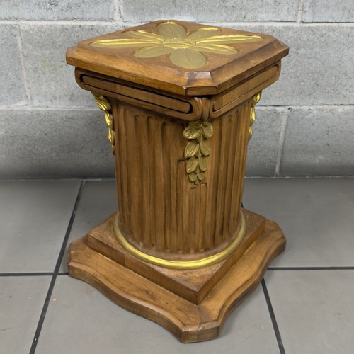 Colonne piedestal bois - piedestal, en