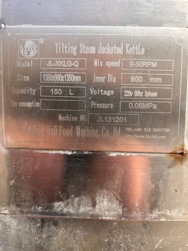 Used 150l steam jacketed - used,