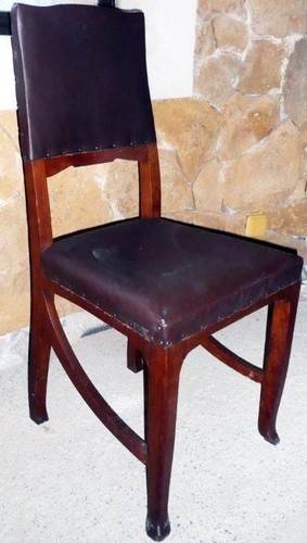 Lot chaises chêne - 2,