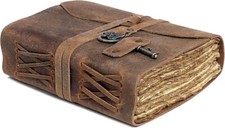 Journal en cuir vintage -