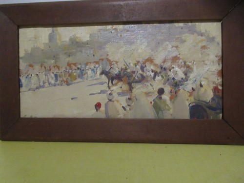 Huile orientaliste sur panneau