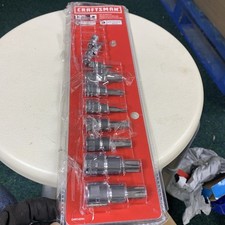 NEW-CRAFTSMAN Torx Bit Socket Set,m (CMMT49294) - 10 pieces only