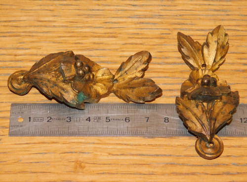 Ancien decoration dore palme - 2,