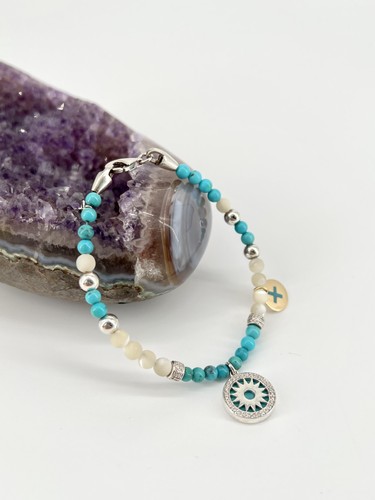Bracelet clio blue turquoise - bracelet,