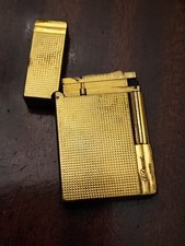 Briquet Dupont Plaqué Or avec