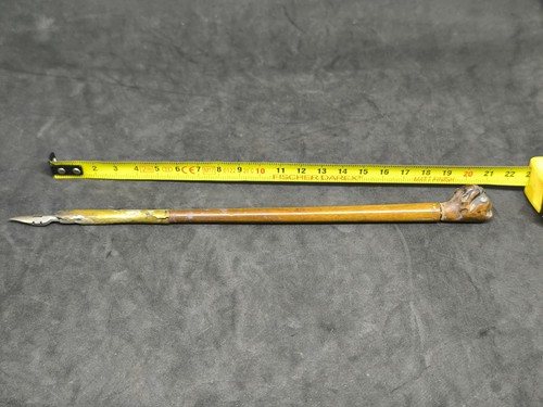 Rare porte plume bois sculpté - rare,