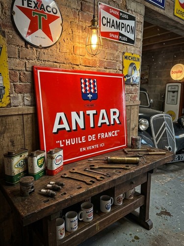 Plaque émaillée antar - plaque,