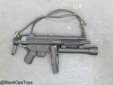1/6 Scale Toy MP5 Submachine Gun w/Tactical Light & OD Green Sling