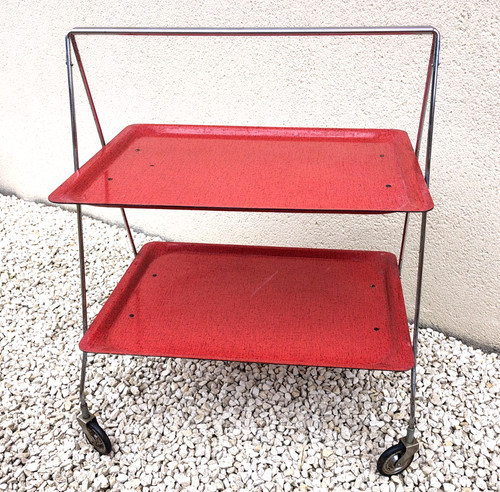 Table desserte bar roulettes - a,