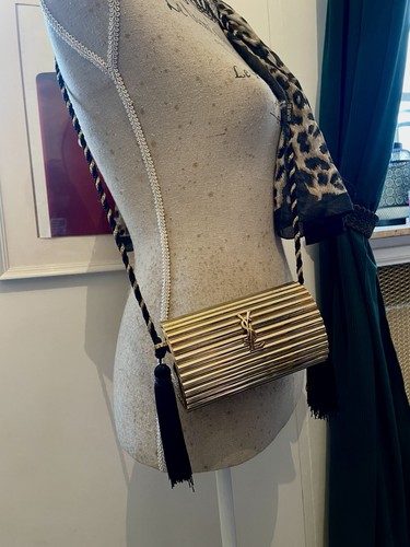 Sac minaudiere dore ysl - dore,