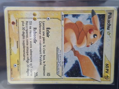 Carte pokémon pikachu - pokémon, star