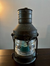1919 Antique Anchor Maritime Lantern Lamp