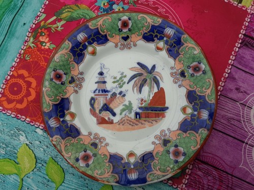 Assiette ancienne faienceboch - assiette,