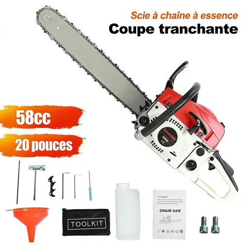 Tronçonneuse thermique 58cc - tronçonneuse,