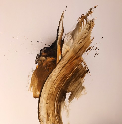 Tableau art abstrait cire - tableau,