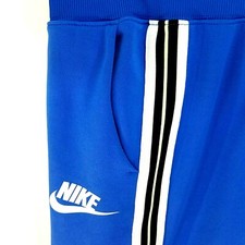 NIKE Culotte Capri 3/4 Pants Wide Leg Blue Black 932103-403 Women's L VEUC RARE*