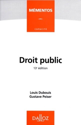 Droit public dubouis - -,