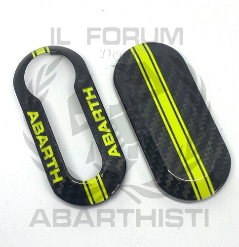 Abarth couvercle clé carbone - abarth,