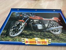 MV Agusta 350 sport 1977 fiche