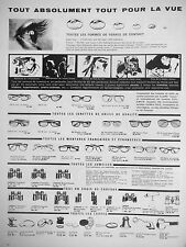 1961 LISSAC SIGHT ADVERTISEMENT TWIN GLASSES MAGNIFYING GLASSES LONG VIEW MICROSCOPE
