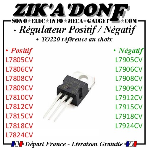 Régulateur tension to220 - de,