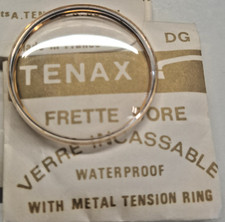 MONTRE VERRE DIAMETRE 31.5 mm PLONGEE BAGUE DORÉE FRETTE TENAX