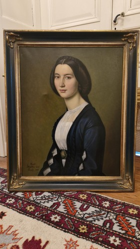 Huile sur toile - portrait, de