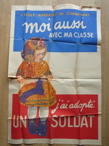 Affiche ancienne guerre 45 - ancienne, 39-45