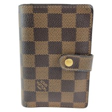 LOUIS VUITTON Damier Ebene Porte-Feuille Viennois Purse Folding Wallet Brown PVC